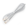 USB cable USB-C / USB-C connector 60W 1m white