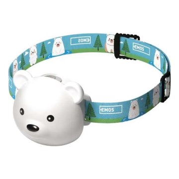 USB-rechargeable LED Headlamp, 500 mAh — Bear-shaped Design