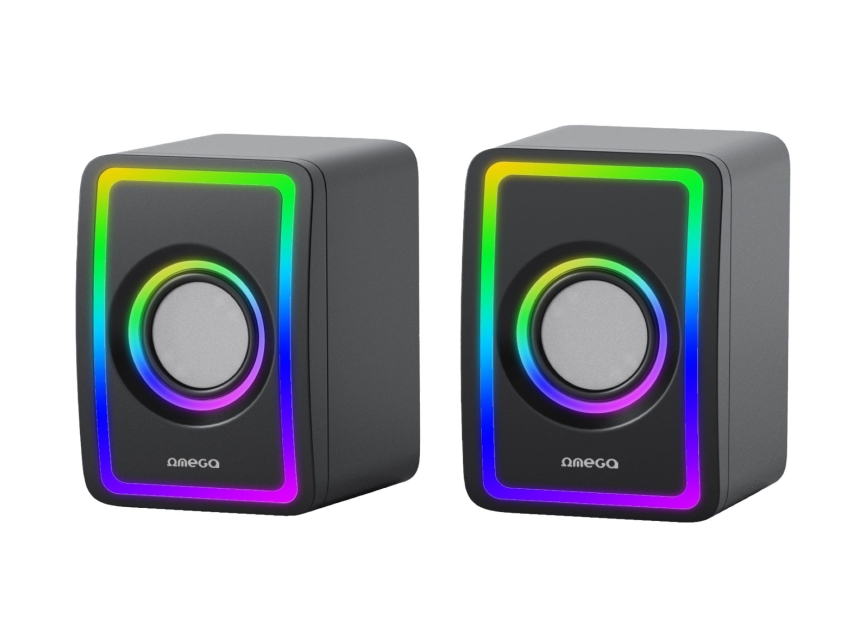 USB Speakers with RGB backlight 2x3W/5V black