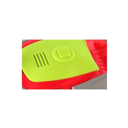 Vacuum cleaner with sound, powered by 2× AA batteries