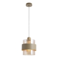 VALENTINO Cable-Hung Pendant Light 1xE27/15W/230V beige/clear