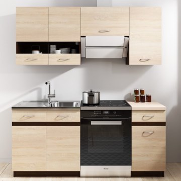 VALERIA 180 cm Kitchen Unit, Brown / Sonoma Oak