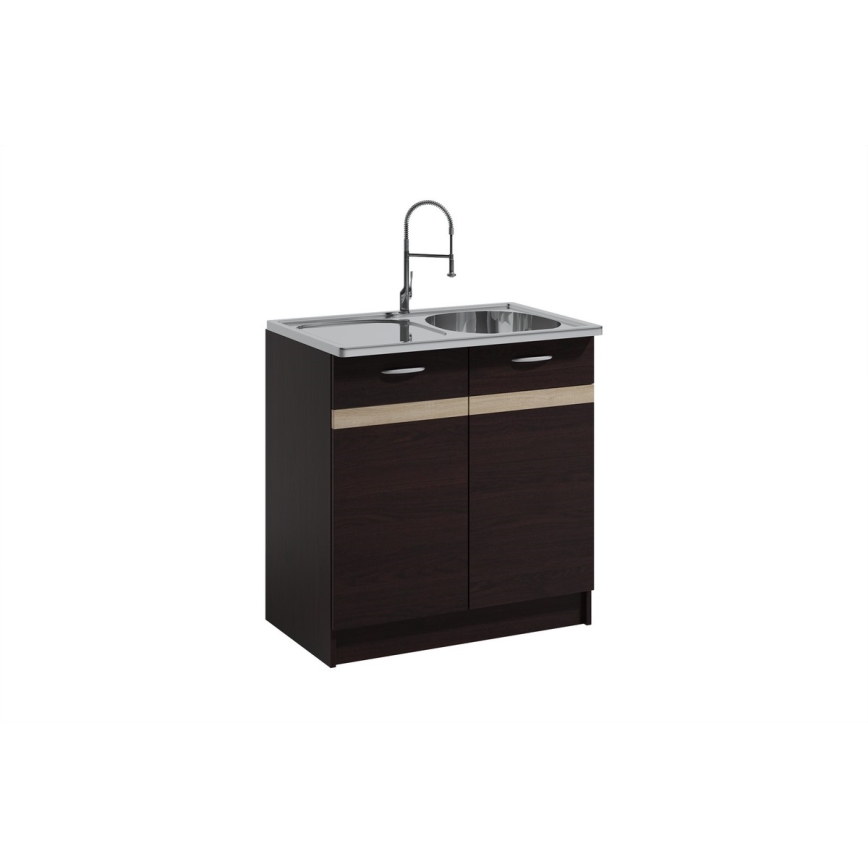 VALERIA 180 cm Kitchen Unit, Sonoma Oak/Brown