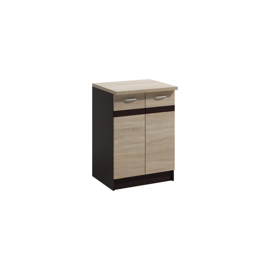 VALERIA 240 cm Kitchen Unit – Brown / Sonoma Oak Finish