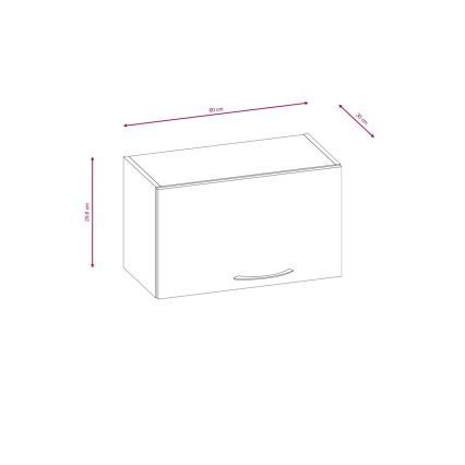 VALERIA 240 cm Kitchen Unit – Brown / Sonoma Oak Finish