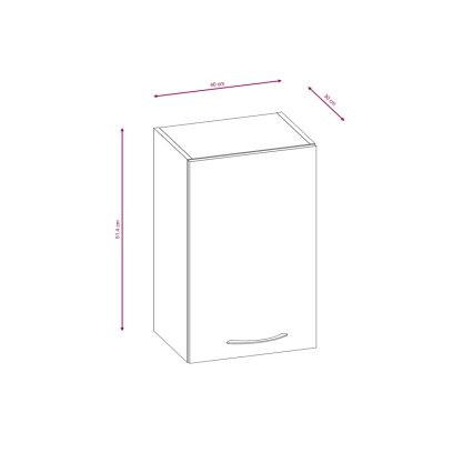 VALERIA 240 cm Kitchen Unit – Brown / Sonoma Oak Finish