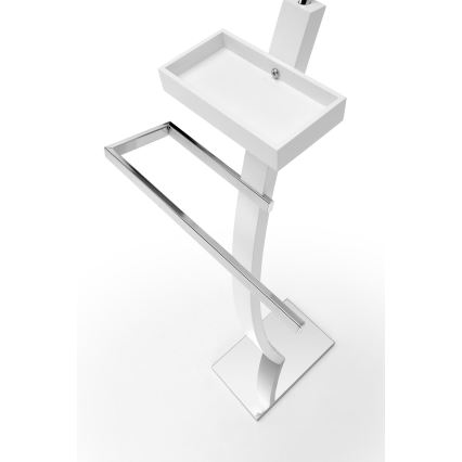 Valet stand 117x32 cm white
