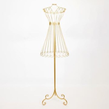 Valet stand 142x40,5 cm gold