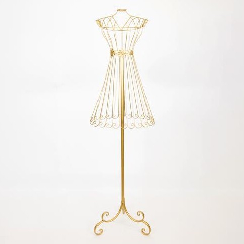 Valet stand 142x40,5 cm gold