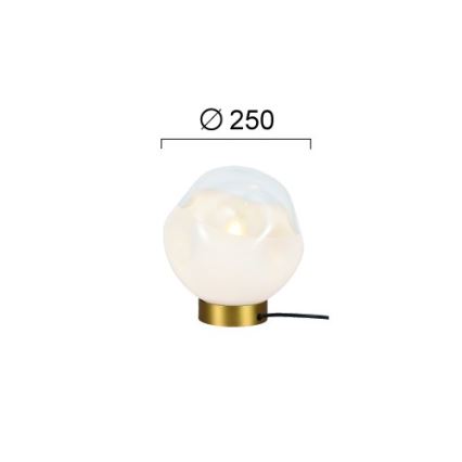 VANA Table Lamp 1xE27/40W/230V Cream/Gold