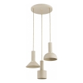 VANTI Cable Pendant 3xE27/15W/230V Beige