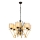 VARANA Chain Chandelier 6×E27/40W/230V Black/Gold