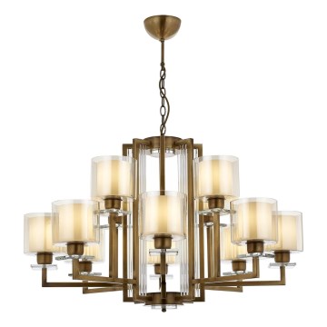 VARANA Chain-Hung Chandelier 12xE27/40W/230V, Bronze