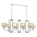VARANA chain-hung chandelier 8xE27/40W/230V polished chrome