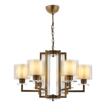 VARANA chain-mounted chandelier 6xE27/40W/230V, bronze