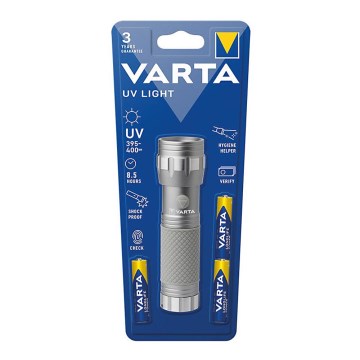 Varta 15638101421 - LED Flashlight UV LIGHT UV/3xAAA