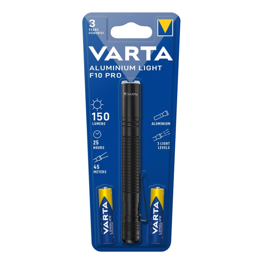 Varta 16606101421 - LED Flashlight ALUMINIUM LIGHT LED/2xAAA