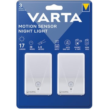 Varta 16624101402 - SET 2x LED Orientation light with sensor NIGHT LIGHT LED/3xAAA