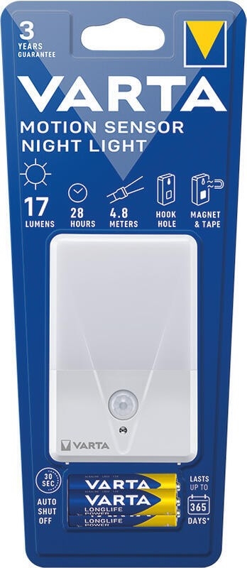 Varta 16624101421 - LED Orientation light with sensor NIGHT LIGHT LED/3xAAA
