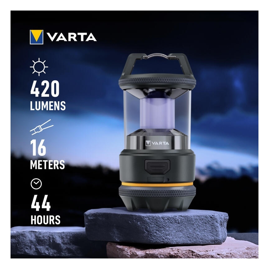 Varta 17550101111 - L20 LED Camping Lantern 3.6 V, 2600 mAh, IP54