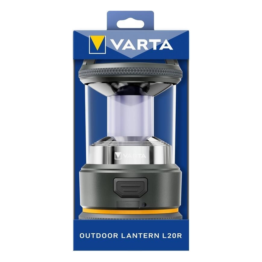 Varta 17550101111 - L20 LED Camping Lantern 3.6 V, 2600 mAh, IP54