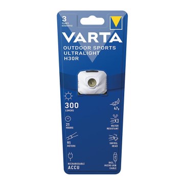 Varta 18631101401 - LED Dimmable rechargeable headlamp OUTDOOR SPORTS LED/5V IPX4 white