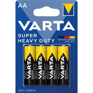 Varta 2006 - 4-pack SUPER HEAVY DUTY AA Zinc-Carbon Batteries 1.5 V