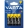 Varta 2006 - 4-pack SUPER HEAVY DUTY AA Zinc-Carbon Batteries 1.5 V