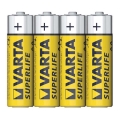 Varta 2006 - pack of 4 zinc-carbon batteries SUPERLIFE AA 1.5 V SUPERLIFE