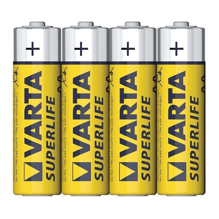 Varta 2006 - pack of 4 zinc-carbon batteries SUPERLIFE AA 1.5 V SUPERLIFE