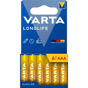 Varta 4103101746 - 6 pcs Alkaline battery LONGLIFE AAA 1,5V