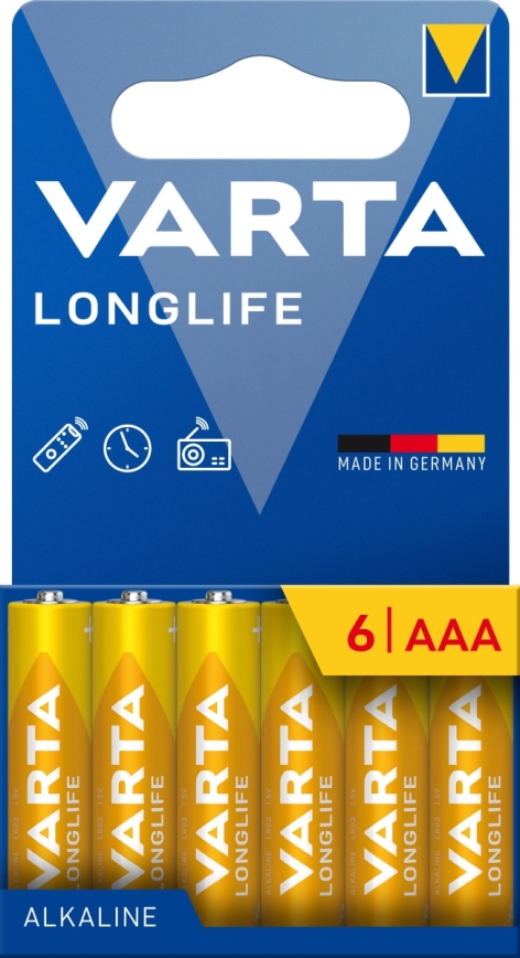 Varta 4103101746 - 6 pcs Alkaline battery LONGLIFE AAA 1,5V