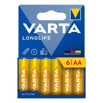 Varta 4106101736 - 6 pcs Alkaline battery LONGLIFE AA 1,5V
