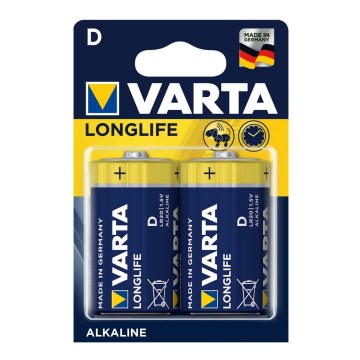 Varta 4120 - 2 pcs Alkaline battery LONGLIFE EXTRA D 1,5V