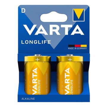 Varta 4120101422 - 2 pcs Alkaline battery LONGLIFE D 1,5V