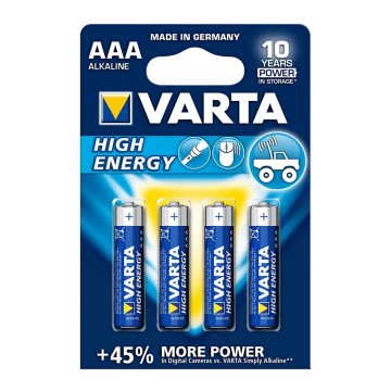 Varta 4903 - 4 pcs Alkaline battery HIGH ENERGY AAA 1,5V