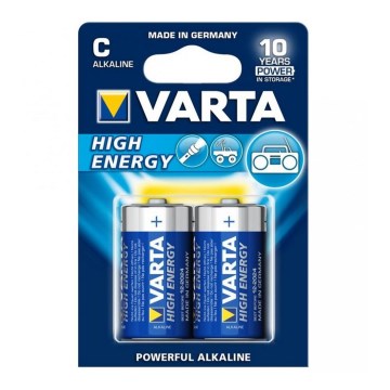 Varta 4914 - 2 pcs Alkaline battery HIGH ENERGY C 1,5V