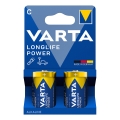 Varta 4914121422 - 2 pcs Alkaline battery LONGLIFE POWER LR14/C 1,5V
