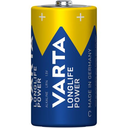 Varta 4914121422 - 2 pcs Alkaline battery LONGLIFE POWER LR14/C 1,5V