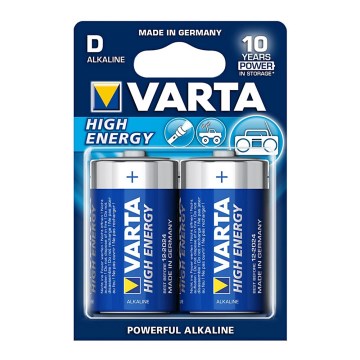 Varta 4920 - 2 pcs Alkaline battery HIGH ENERGY D 1,5V