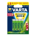 Varta 5670 - 3+1 pcs Rechargeable battery ACCU AAA Ni-MH/800mAh/1,2V