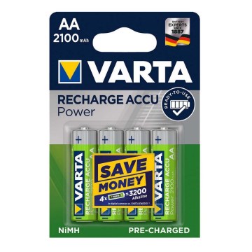 Varta 56706 - 4 pcs Rechargeable batteries ACCU AA NiMH/2100mAh/1,2V