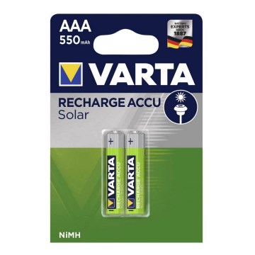 Varta 56733 - 2 pcs Rechargeable battery SOLAR ACCU AAA NiMH/550mAh/1,2V