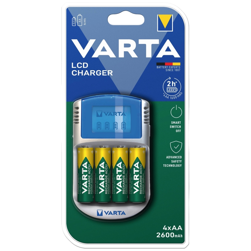 Varta 57070201451 - LCD Battery charger 4xAA/AAA 2600mAh 5V