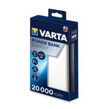 Varta 57978101111  - Power Bank ENERGY 20000mAh/2x2,4V white