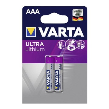 Varta 6103301402 - 2 pcs Lithium battery ULTRA AAA 1,5V