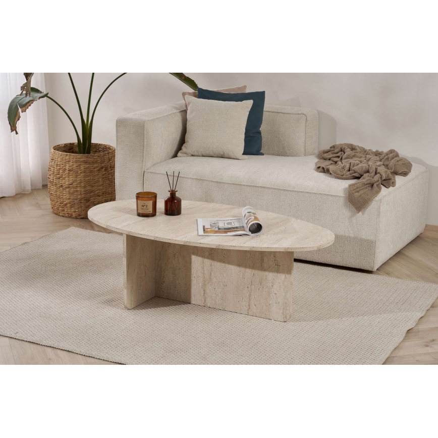 VARUM Coffee Table 120 x 65 cm, Beige