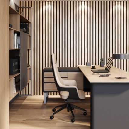 VASALUND Acoustic Wall Panel 240 x 52 cm, Oak