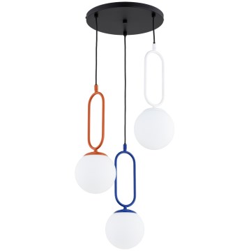 VAVIL cable pendant light 3xE27/15W/230V, multicolored