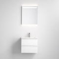 VEDO bathroom vanity with sink + LED mirror LED/10W/230V IP44, white